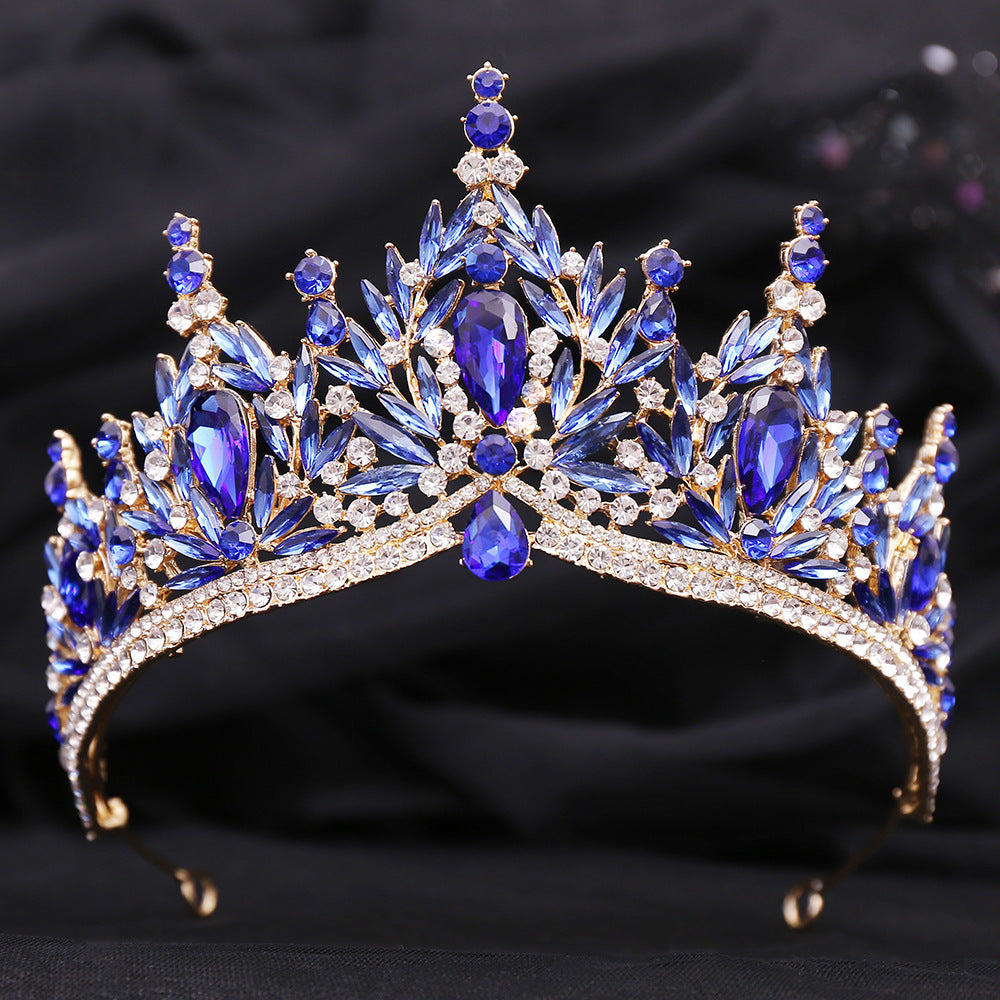 Bridal Crystal Leaf Crown Headdress
