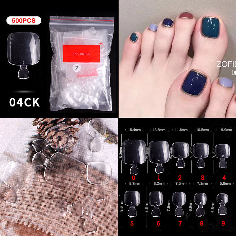 French Pointed Non-Marking Ballet Nail Art Tools - Transparent