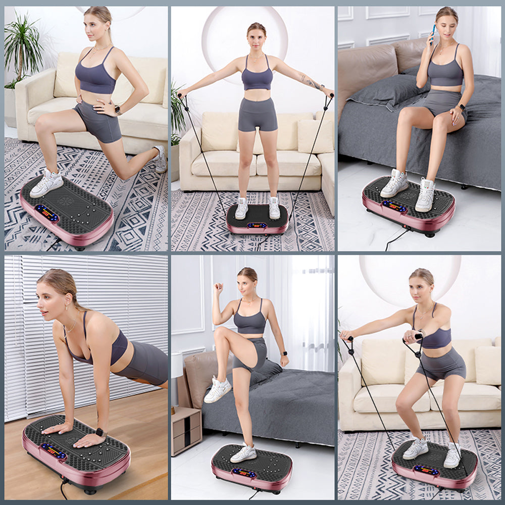Vibration Plate Fitness Platform - Rose Red Exercise Machine