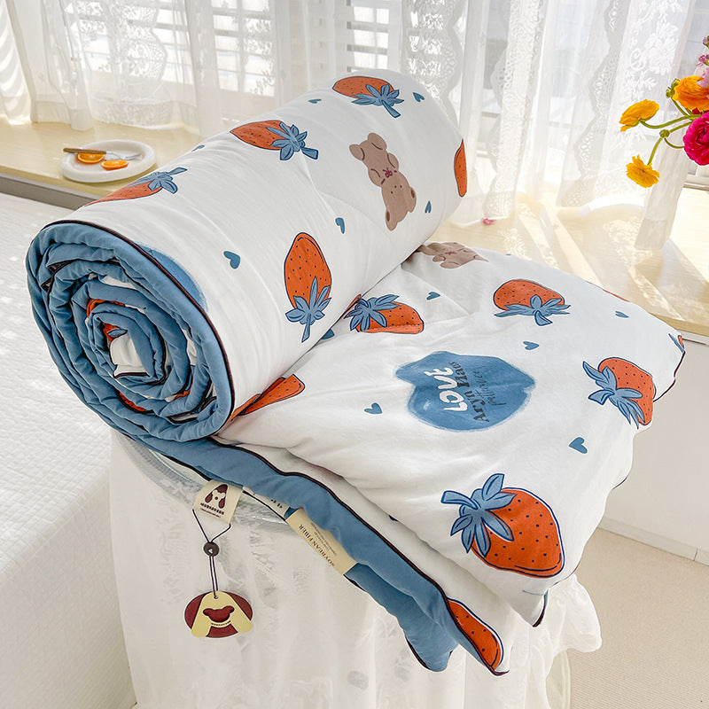 Double Layer Soybean Quilt for All Seasons - Multiple Sizes & Patterns