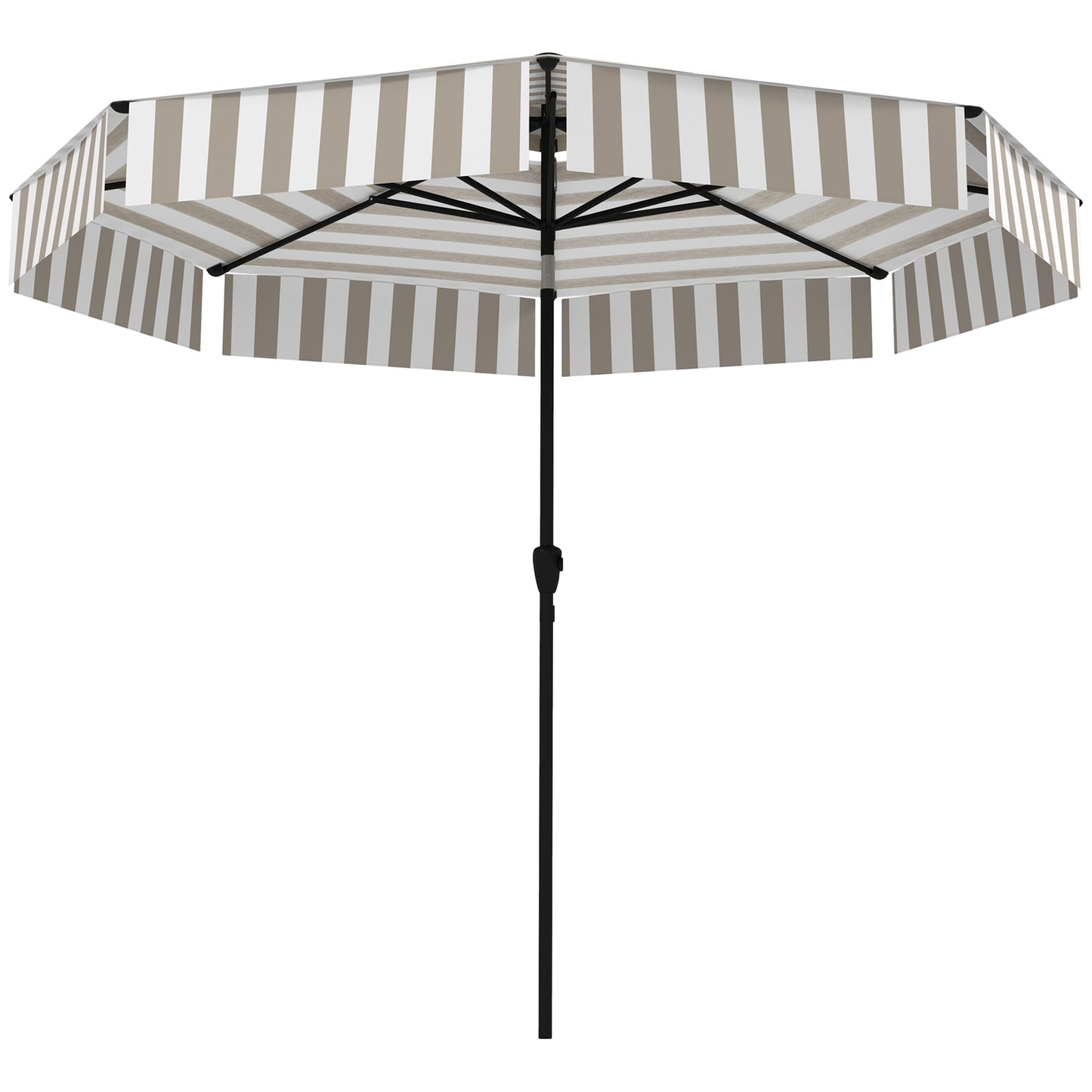8.6FT Patio Umbrella with UPF 30+ Protection - Light Gray