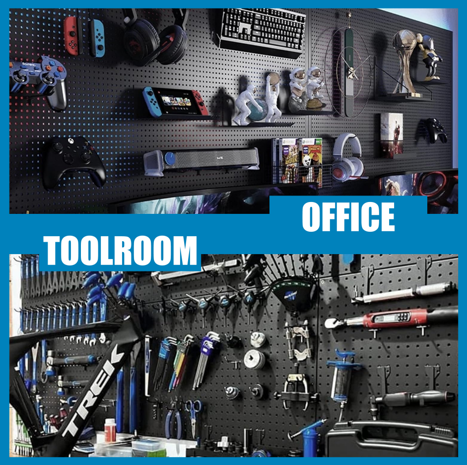 108-Piece Wall Management Kit with Pegboard and Hooks for Garage Storage