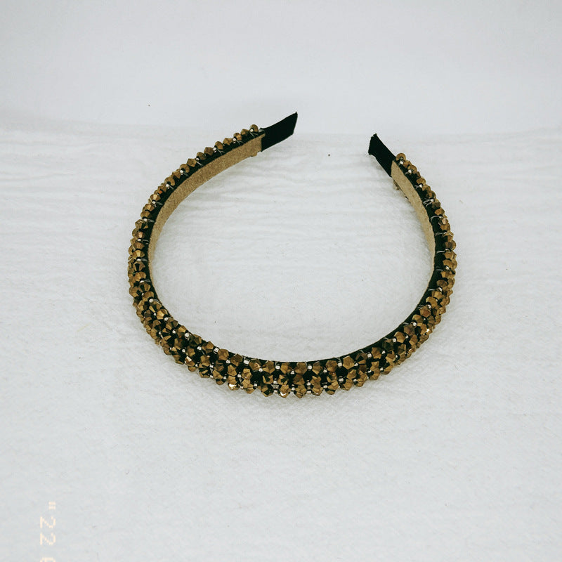 Women's Crystal Beaded Hair Hoop Headwear | Fashion Hair Accessory