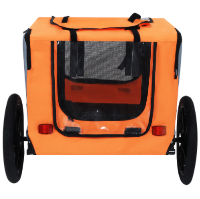 Heavy Duty Collapsible Pet Bike Trailer with All-Terrain Wheels & Universal Hitch