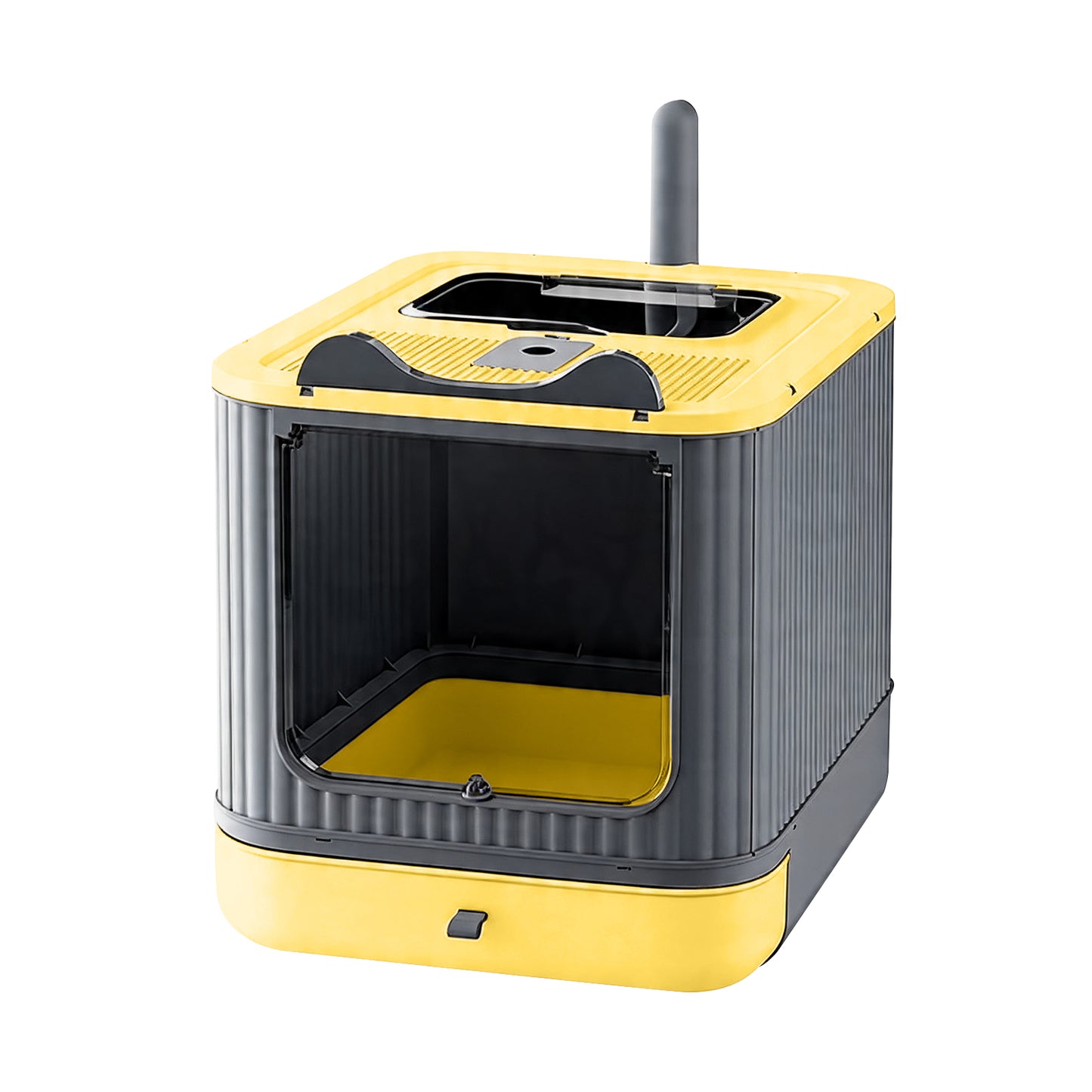 Self Pickup Cat Litter Box in Yellow - Pet Furniture for Cats