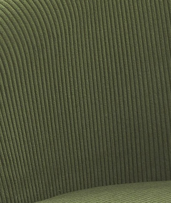 Corduroy Accent Chair With Black Metal Legs, Modern Upholstered