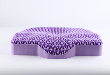 Pressureless TPE Pillow for Comfort and Support - Purple, Multiple Sizes
