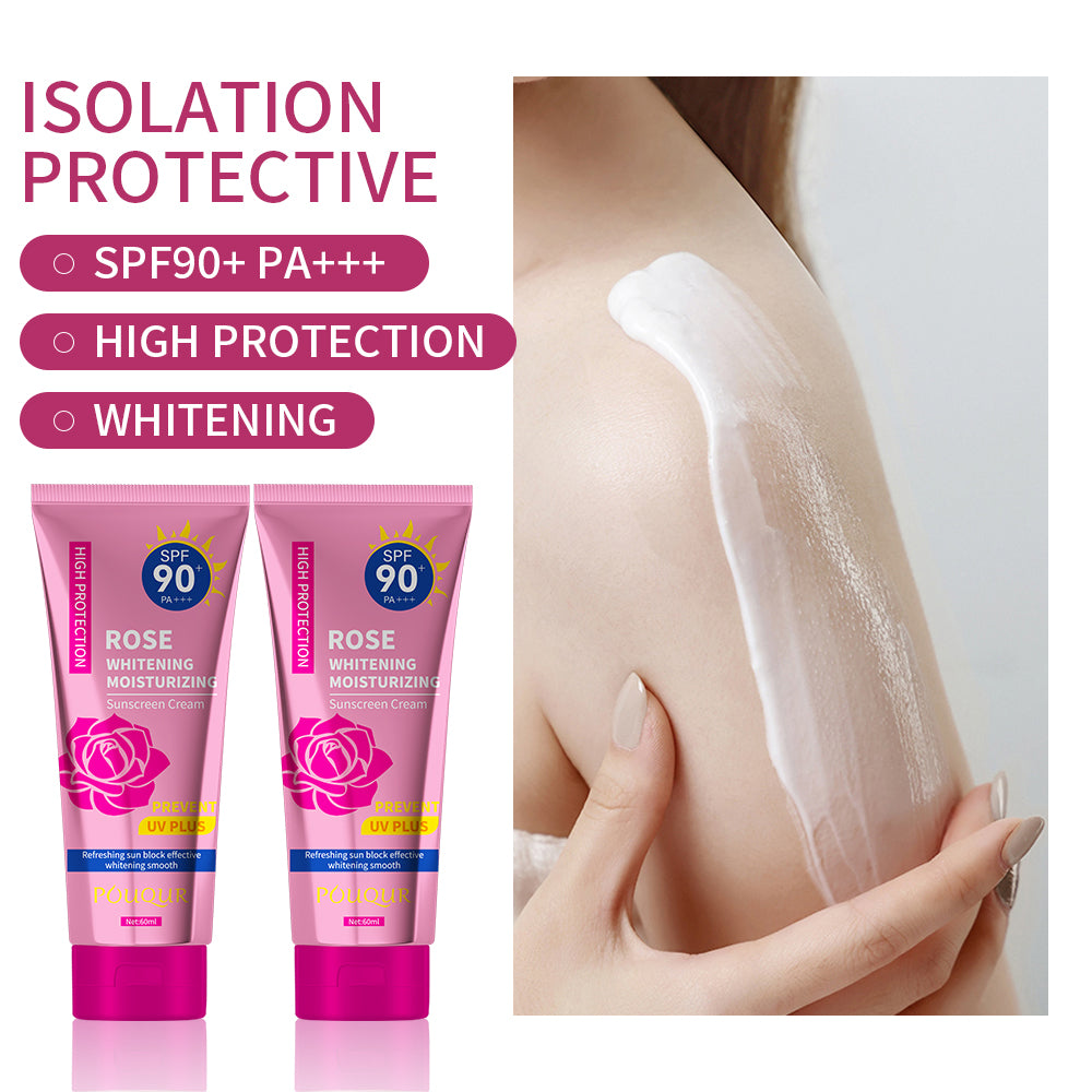 Rose Sunscreen SPF 60ml - Hydrating Facial Sun Protection