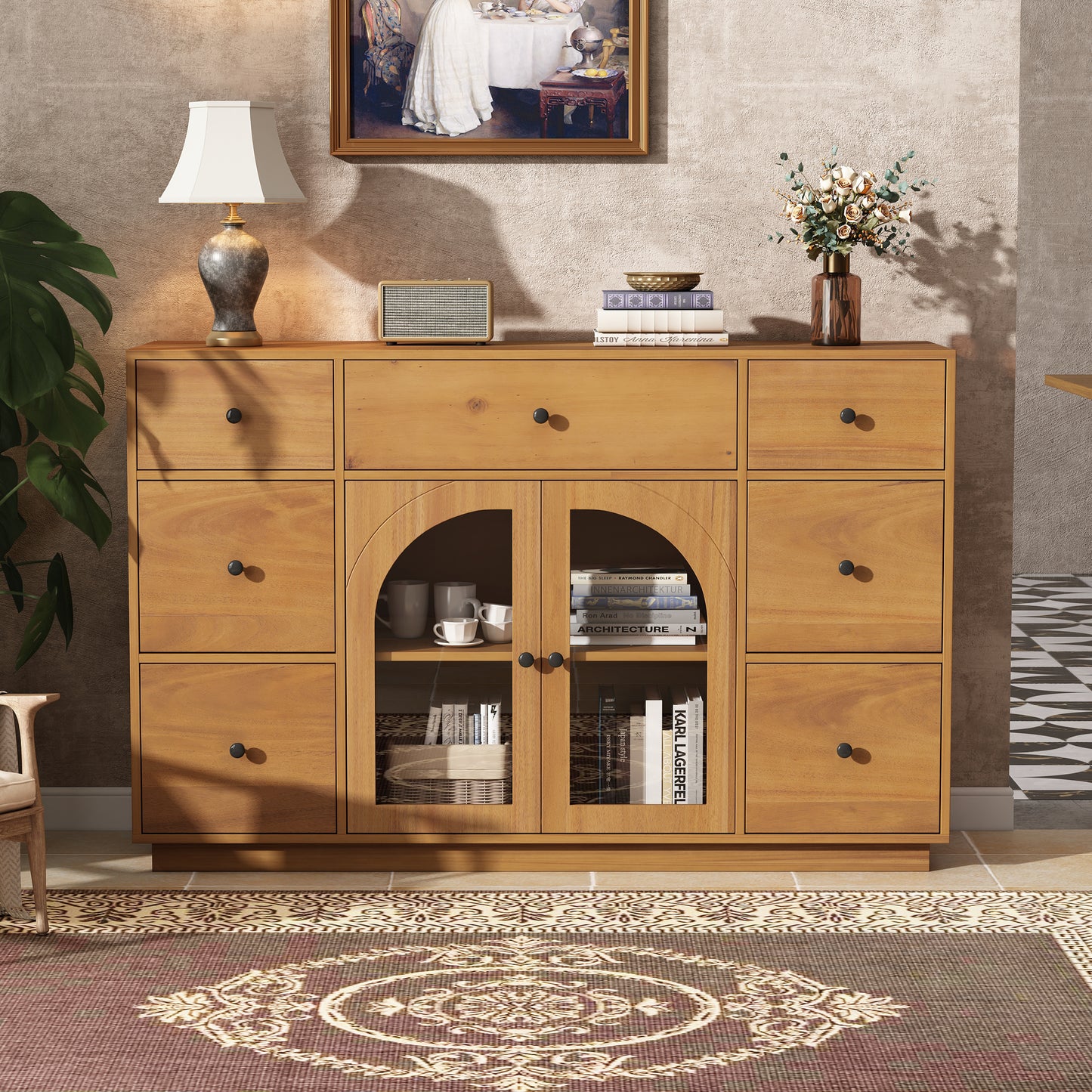 Cabinet With Storage For Living And Dining Room Entrance, Large Size,