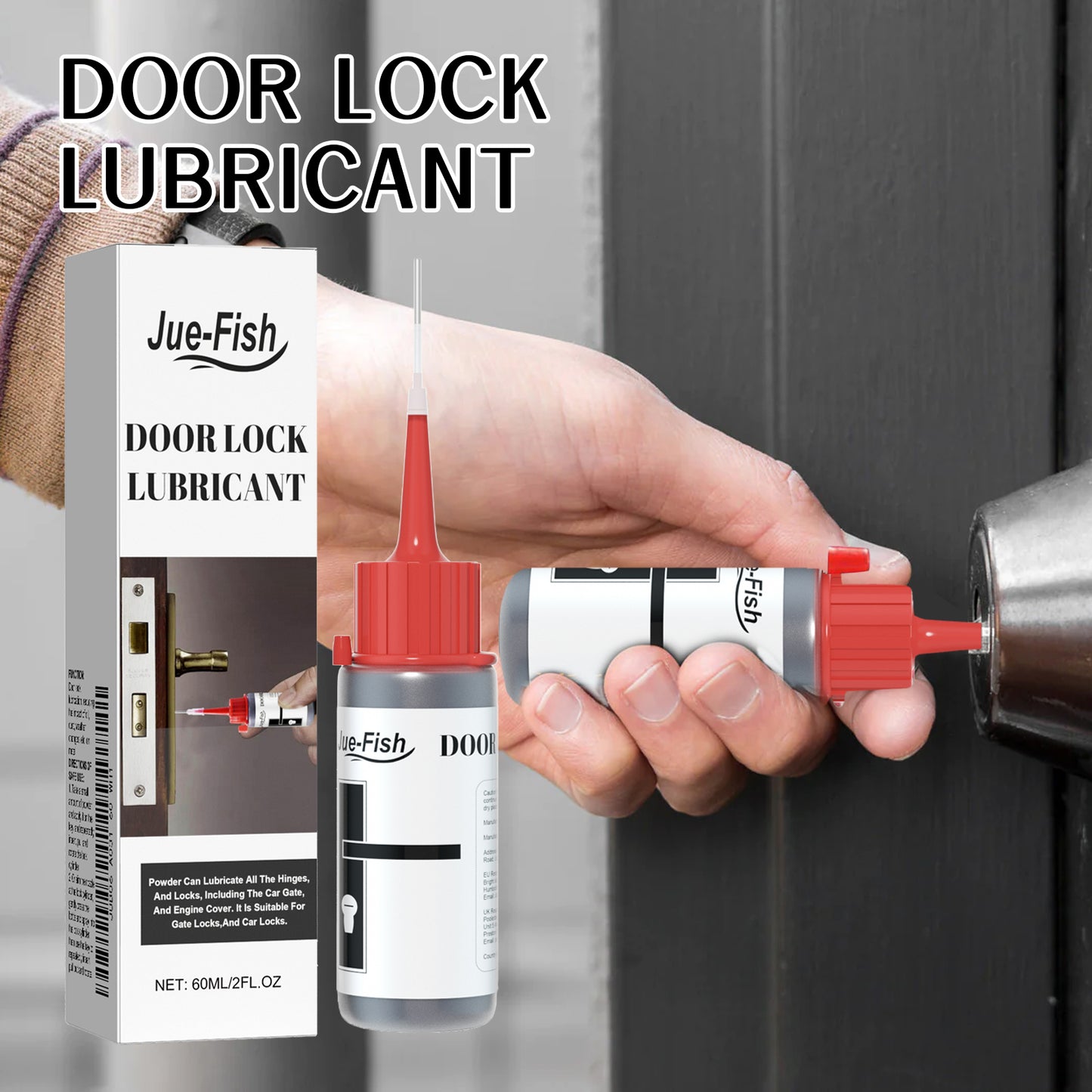 Lock Core Lubricant Spray 60ml for Door Locks and Hinges - Long-Lasting Protection