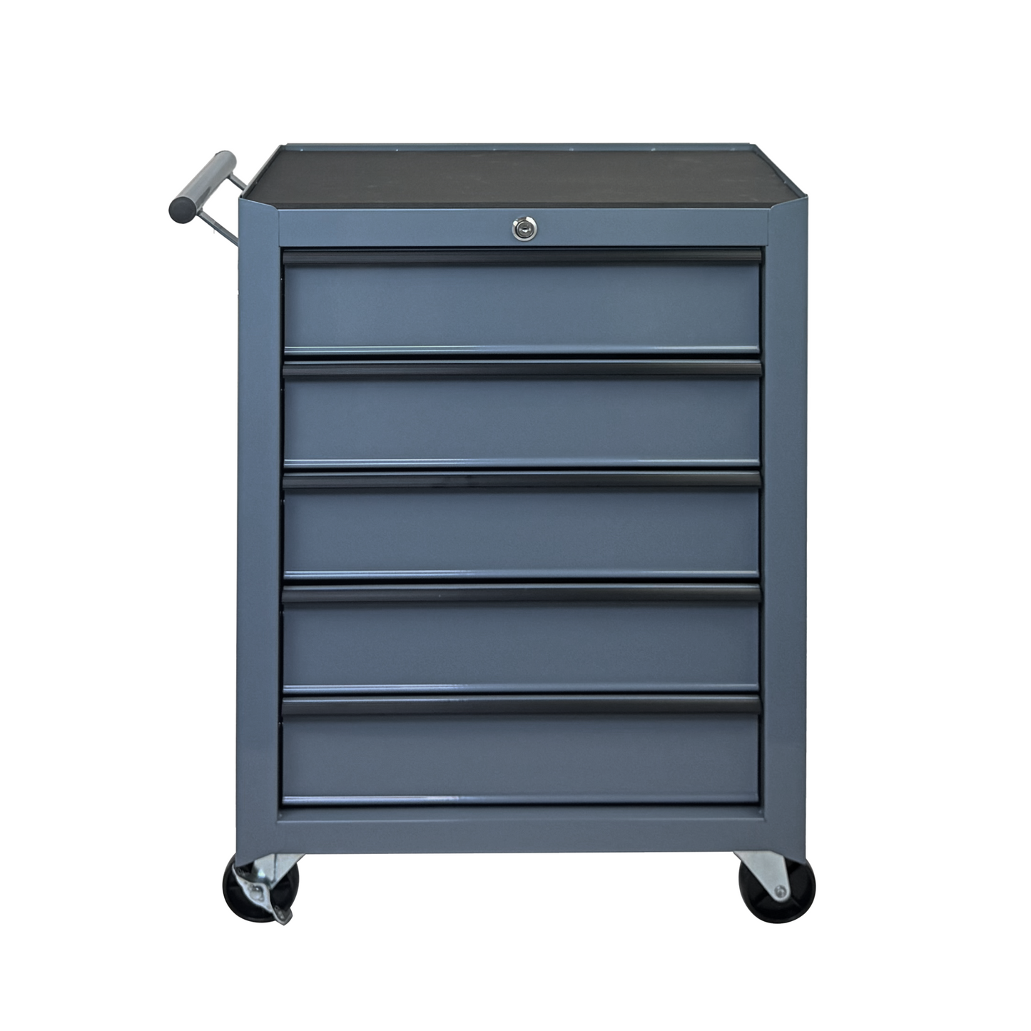 20-Inch Rolling Metal Tool Chest with 5 Drawers - Grey