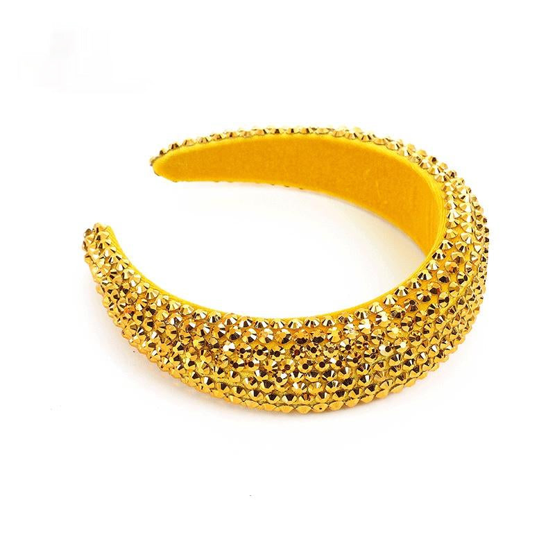 Baroque Sparkling Rhinestone Hair Band - 3cm Wide