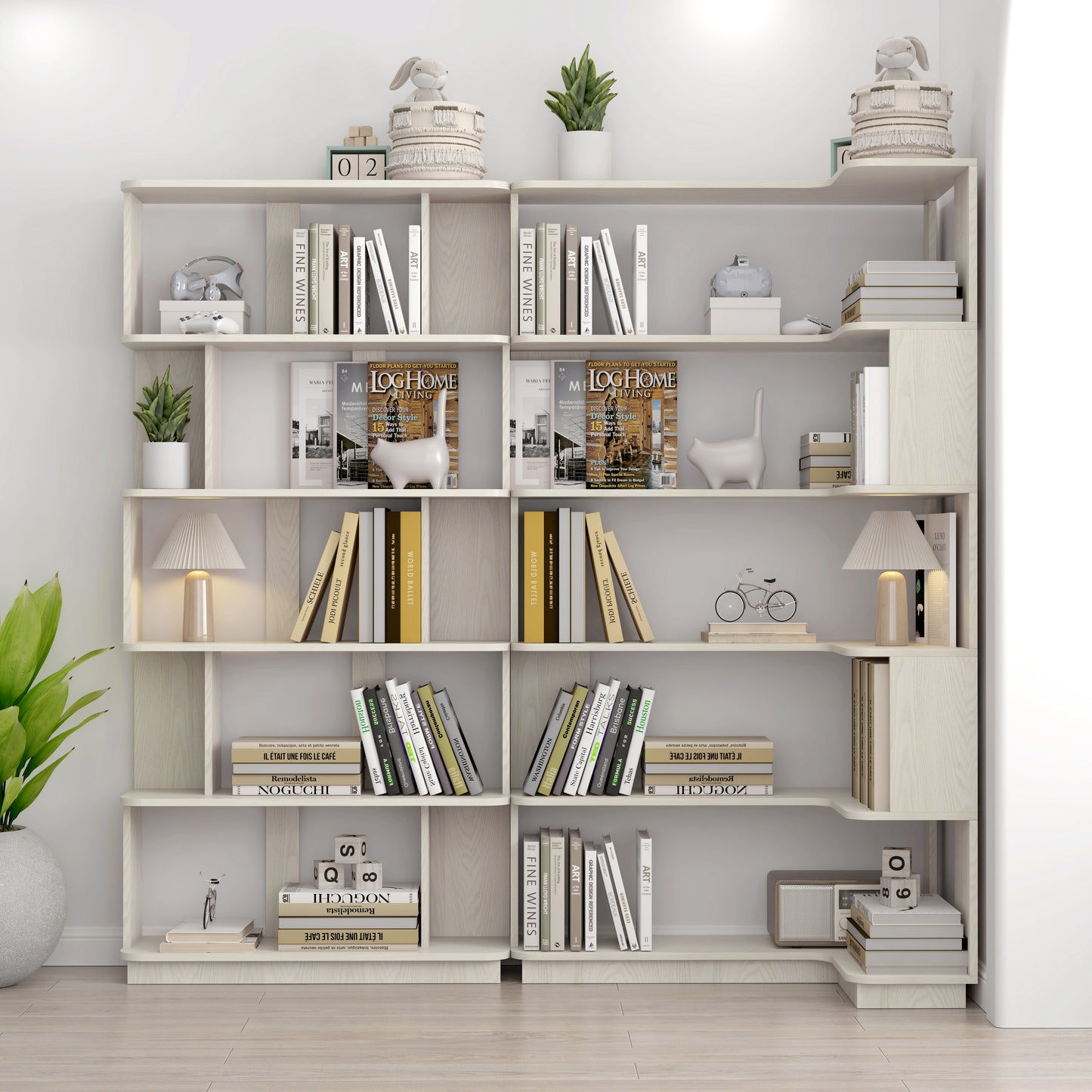 90 Cm Space Saving Corner Bookshelf 80 Bookcase Extendable Free