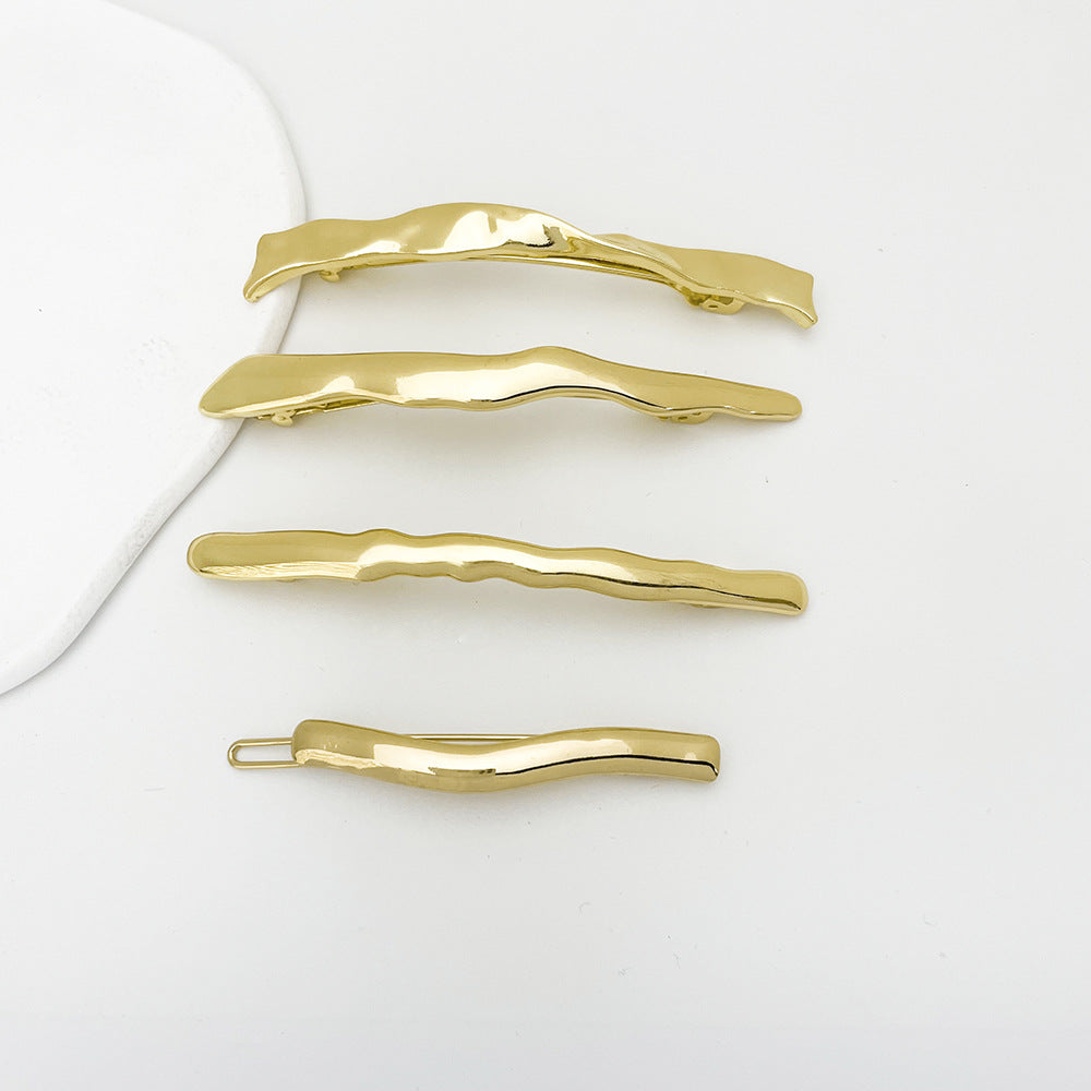 Alloy Hair Barrette Clip - Gold & Silver Styles