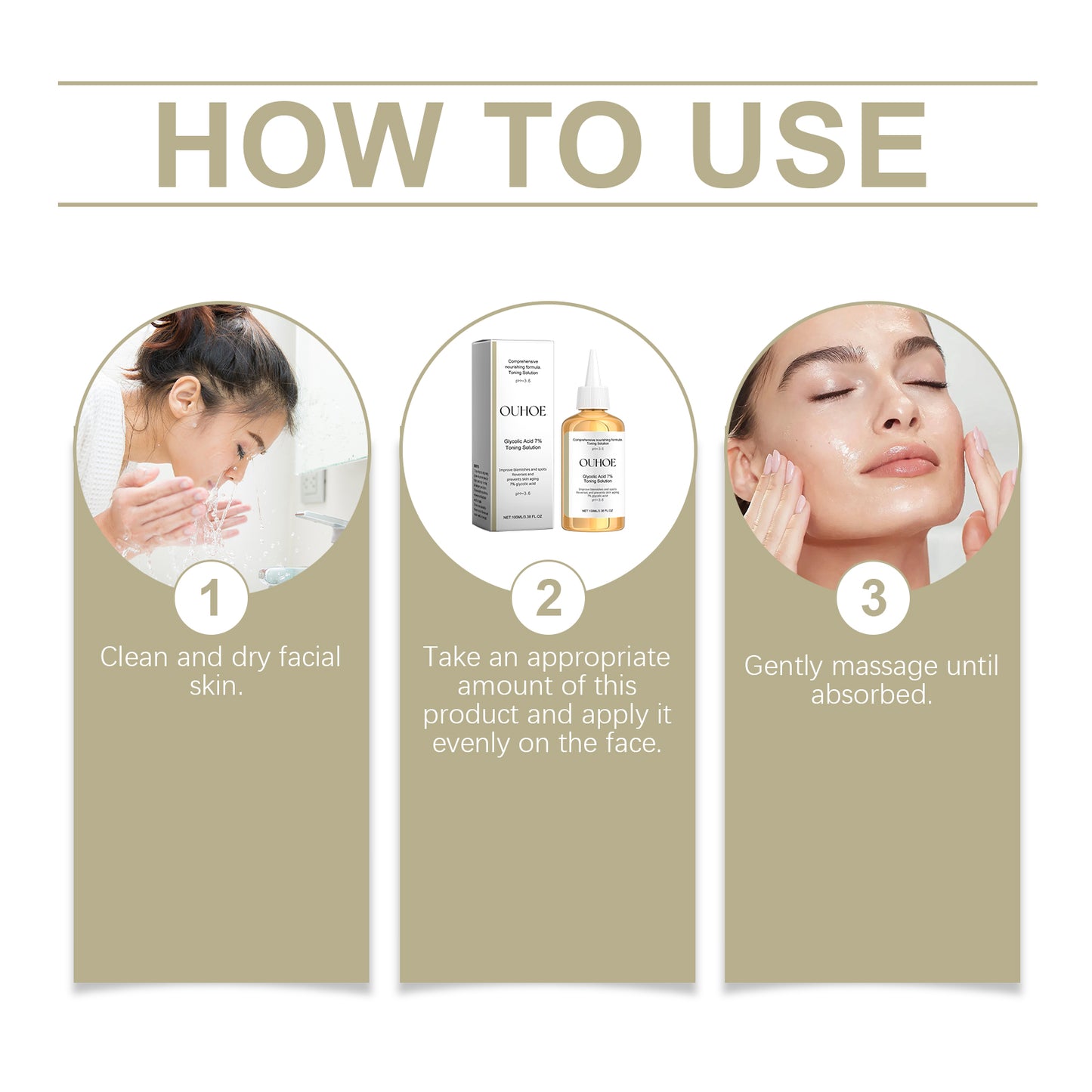 Glycolic Acid 7% Moisturizing Toner - Facial Pore Refining & Skin Brightening
