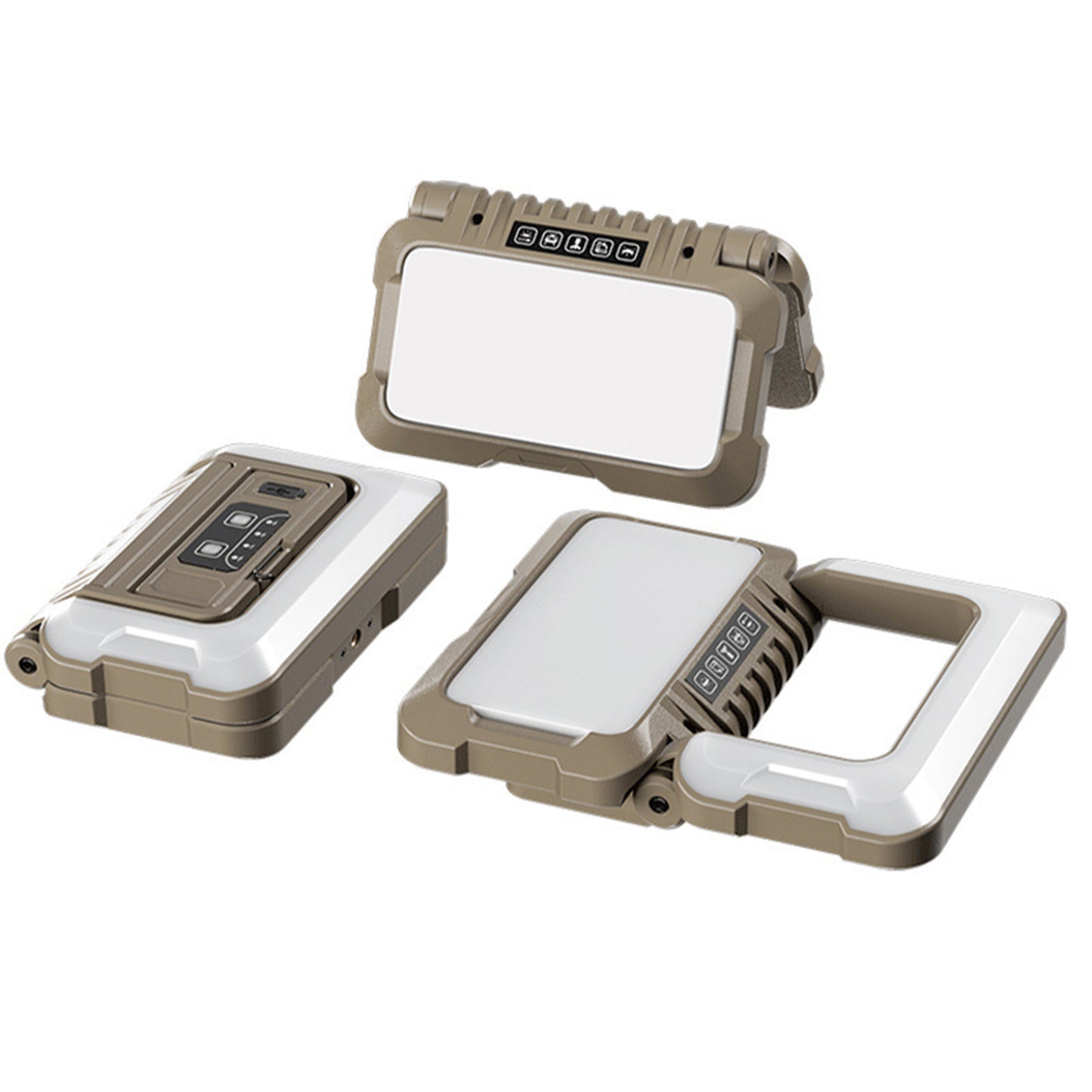 LED Camping Lamp, Foldable, Dual-sided Illumination, 5 Modes,