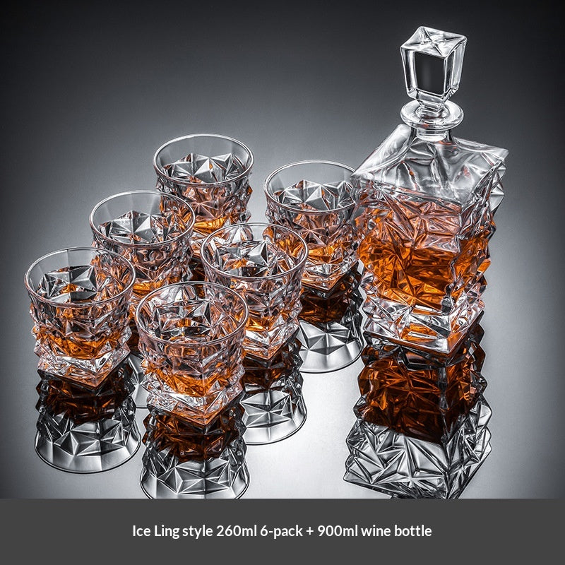 Premium Whiskey Glass and Decanter Set - Multiple Styles & Designs