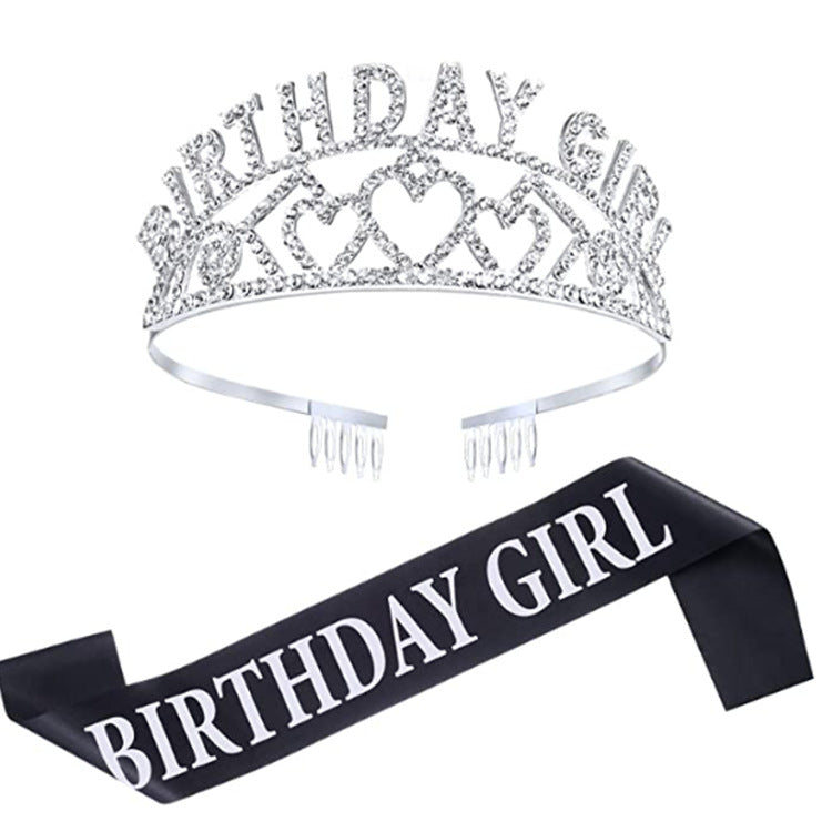 Diamond Crown Tiara Headband Party Decoration