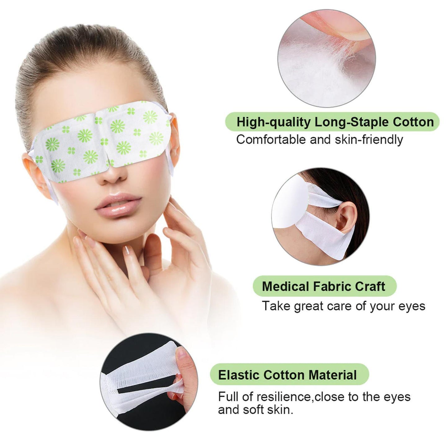 5-Pack Self-Heating Steam Eye Mask for Fatigue Relief