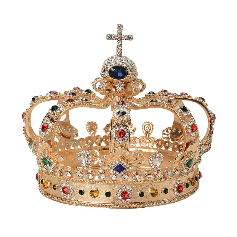 Retro Alloy Crown Hair Clip - Gold