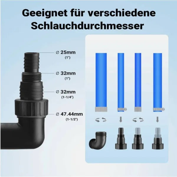 400W Submersible Water Pump for Garden and Basement Drainage - 6000L/h