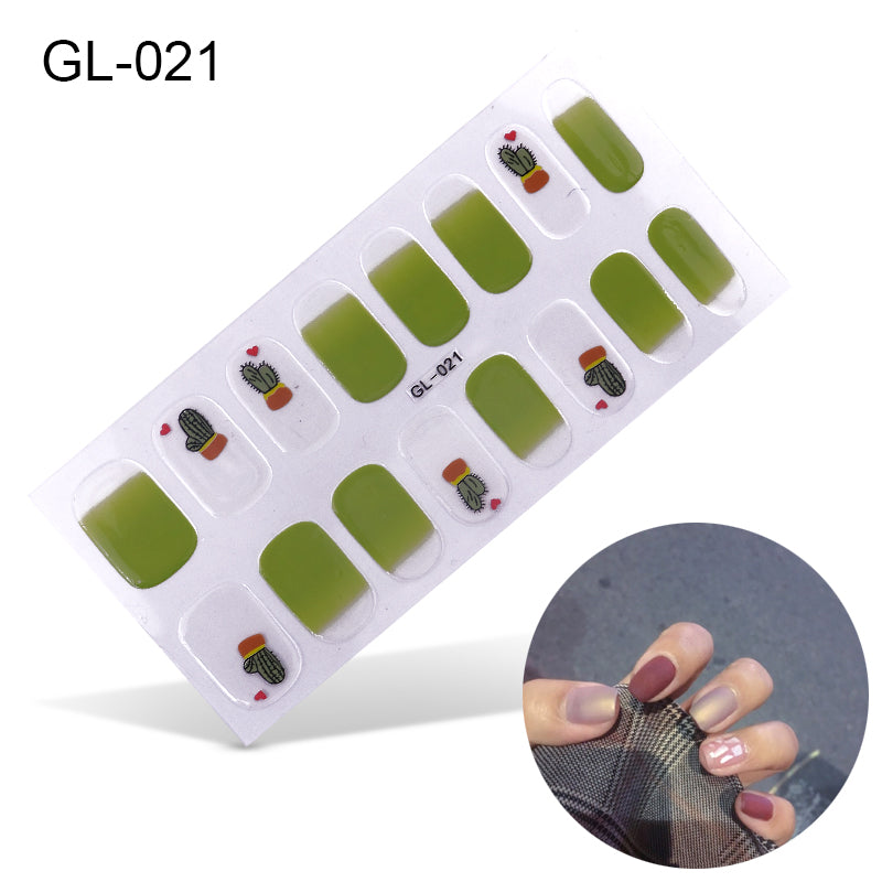 Laser Letters Nail Stickers Color Oil Film for Nail Art - Multiple Styles