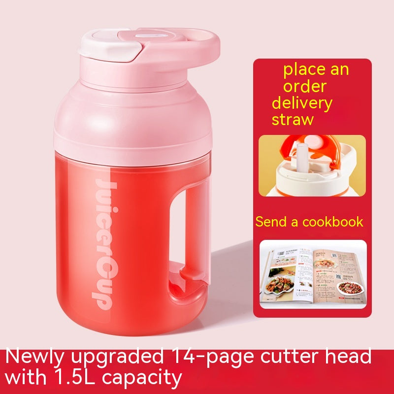 Portable Juicer Electric Fruit Extractor with Multi-Function Juice Cup