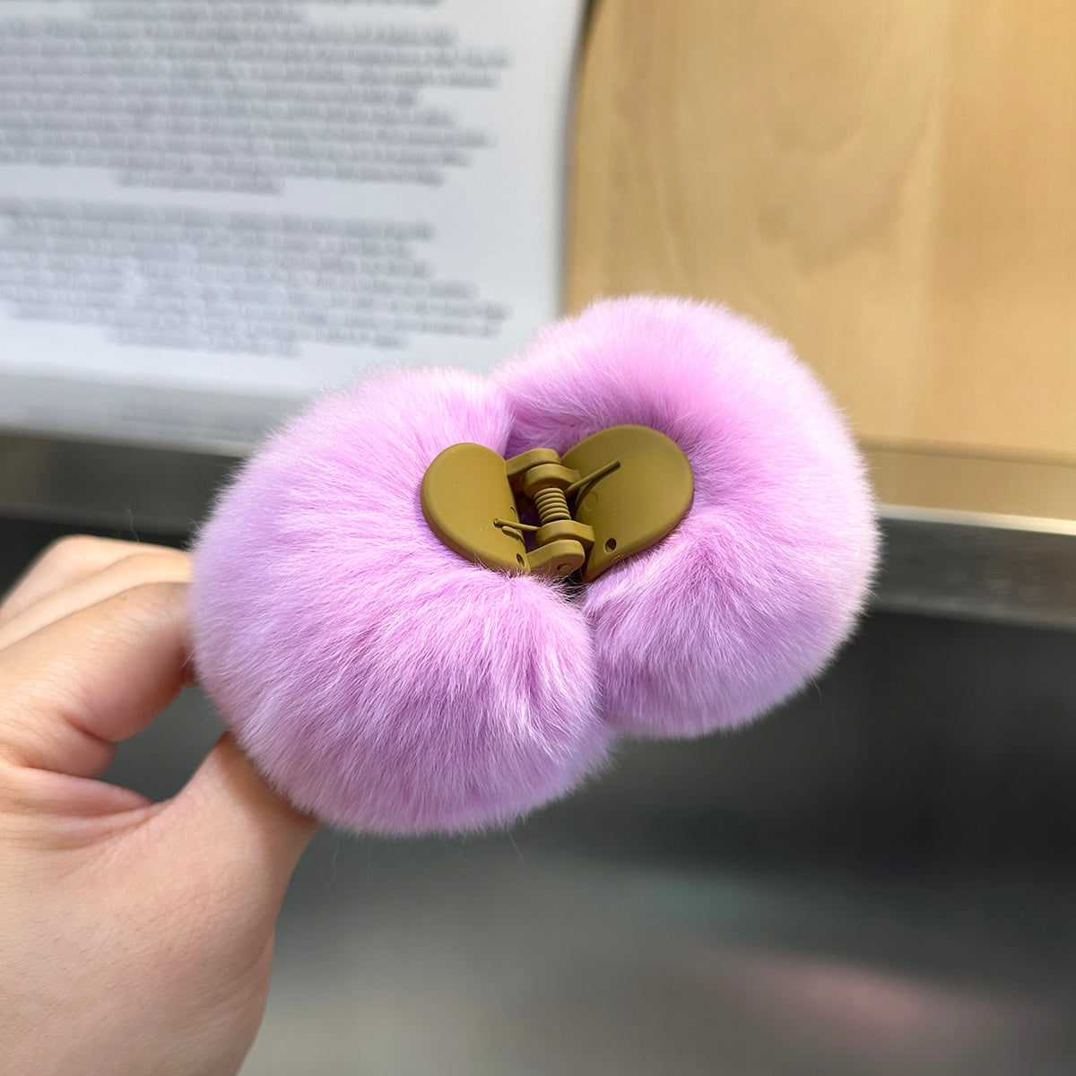 Plush Rabbit Hair Barrette - Children's Hair Clip