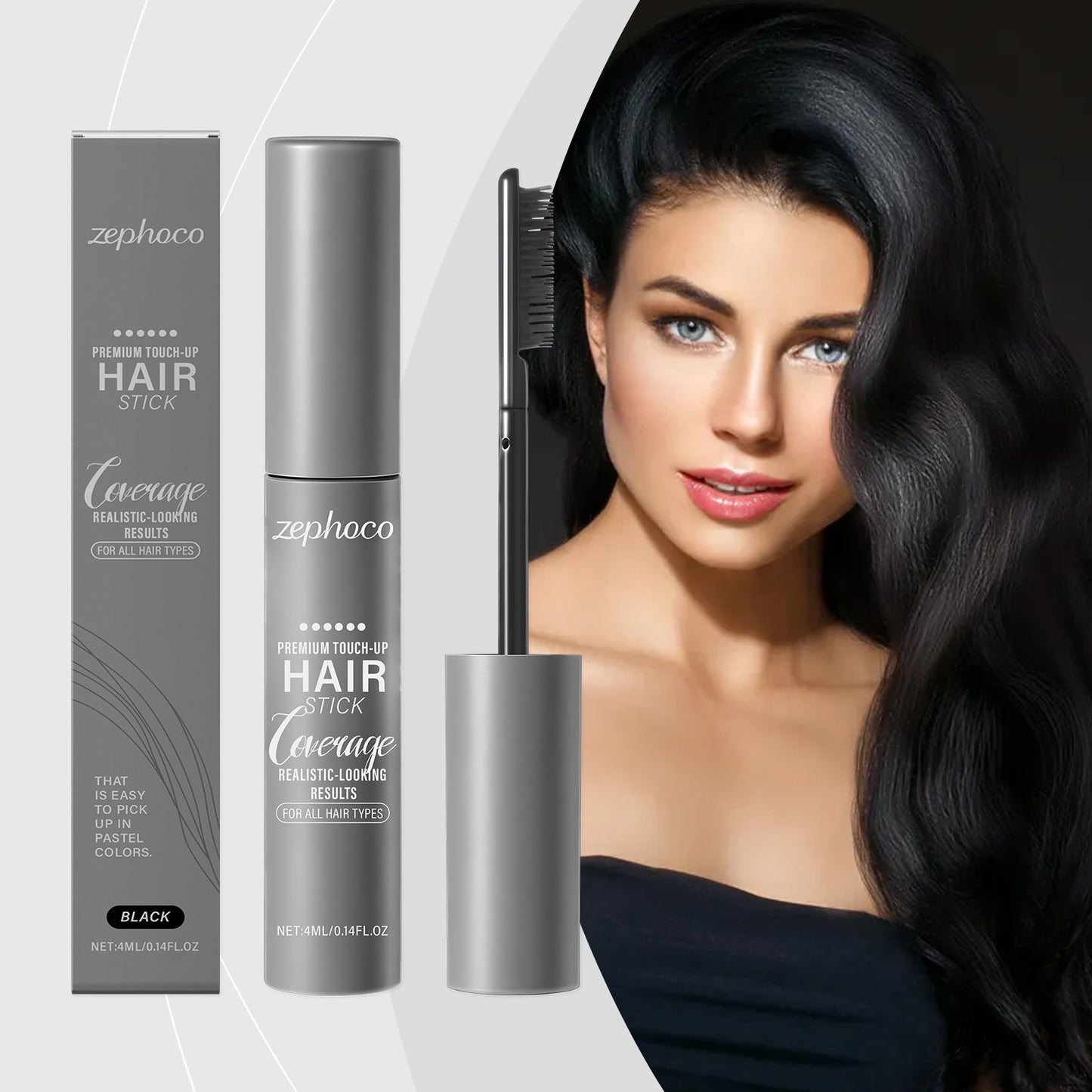 Black Hair Dye Touch-Up Cream 4ml - Hair Color Correction