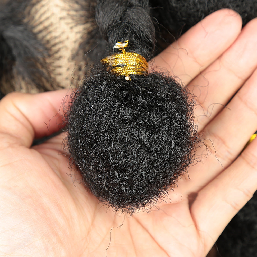 Full Lace Human Hair Wig 12 Inch - 1B Color
