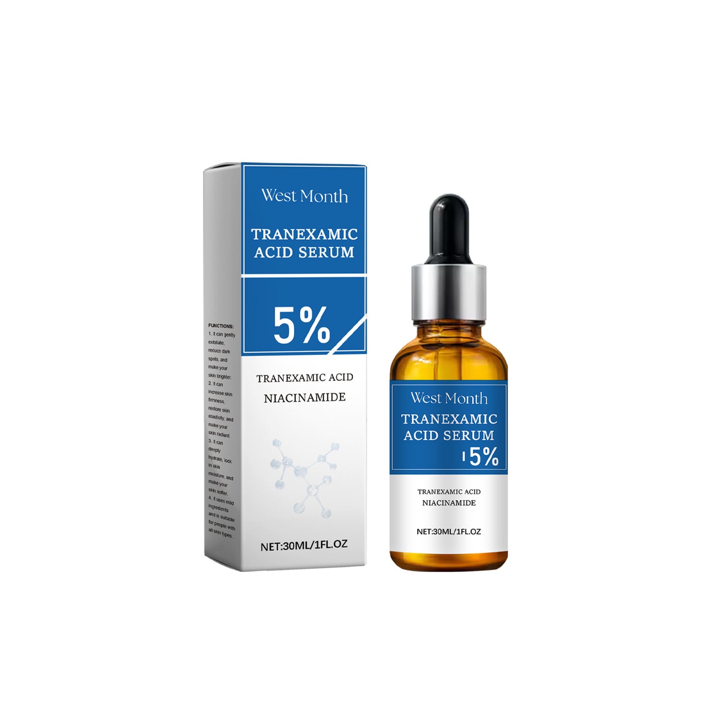 Brightening Facial Serum with Niacinamide & Hyaluronic Acid - 30ml