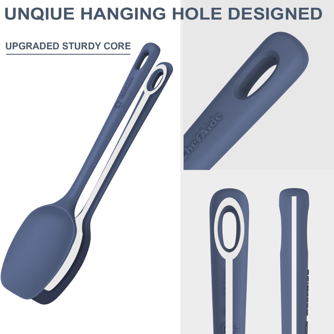 Silicone Spatula Set - 5 Pieces, Heat Resistant, Ergonomic Grip