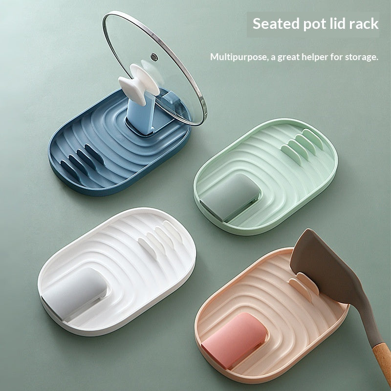 Foldable Pot Lid Rack Kitchen Organizer for Lids and Utensils