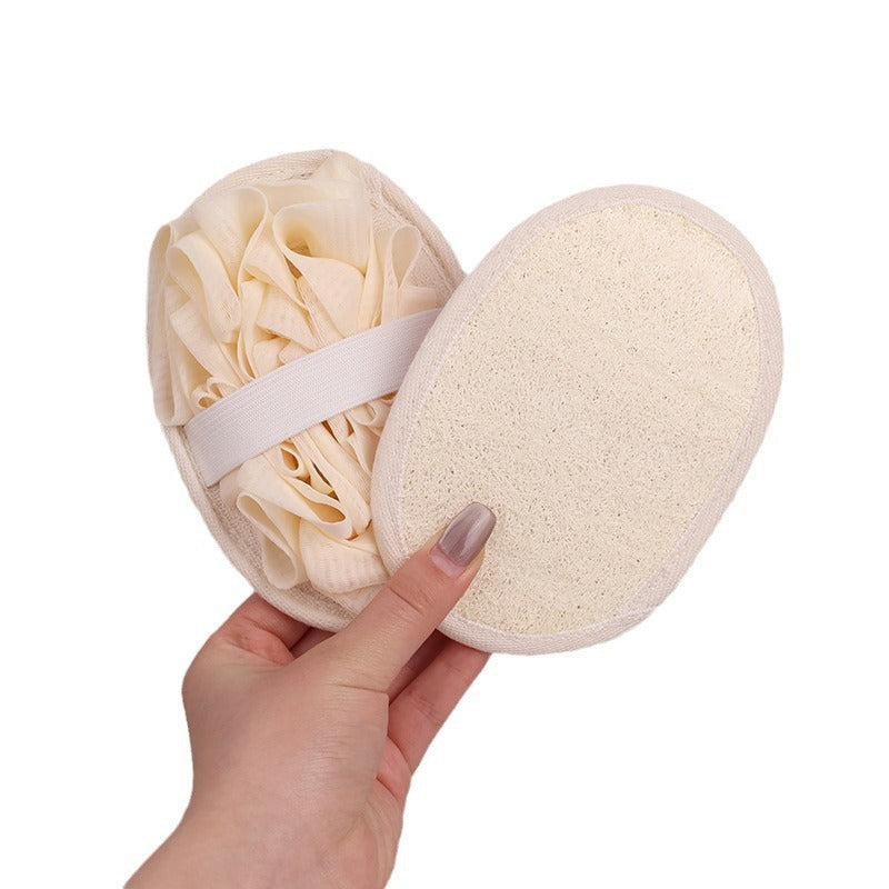 Double-Sided Loofah Bath Scrubber Ball for Bathing & Skincare