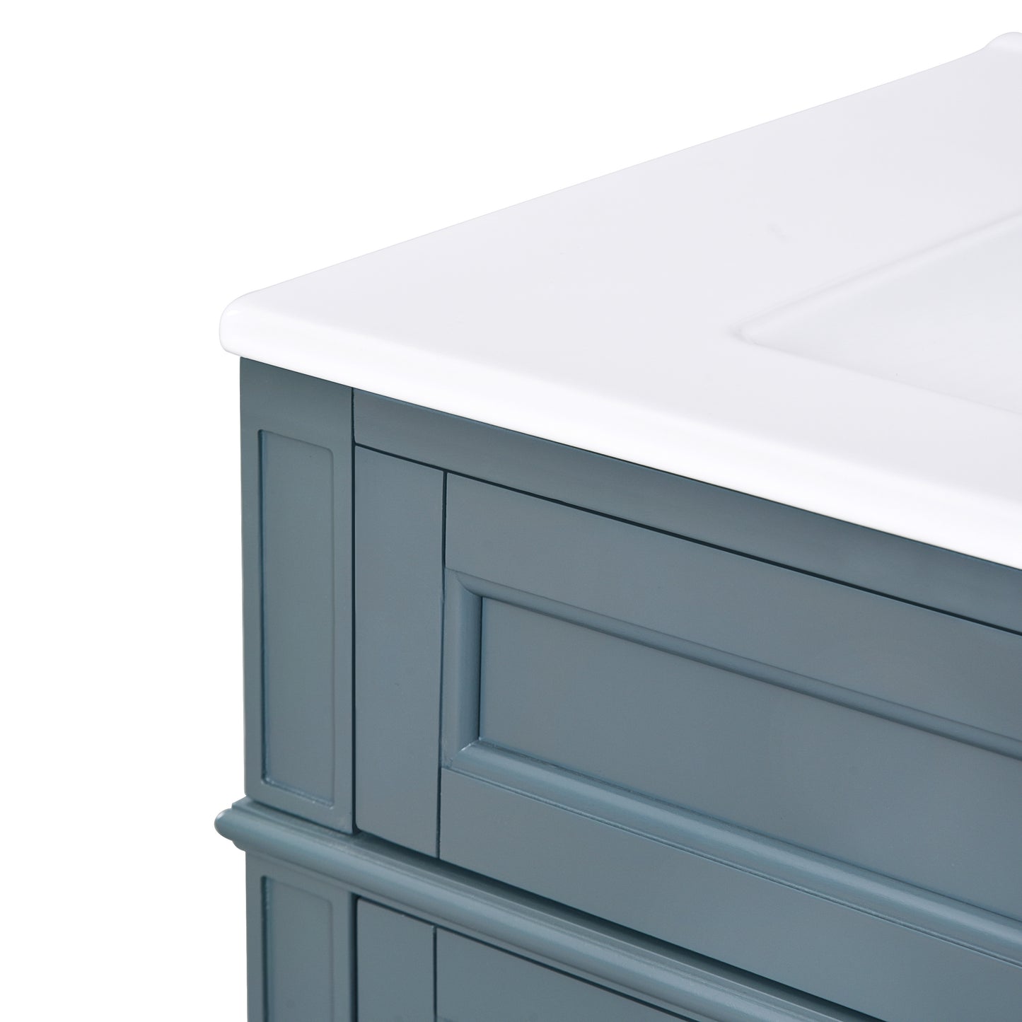 30'' Modern Bathroom Vanity with Sink & Storage - Blue