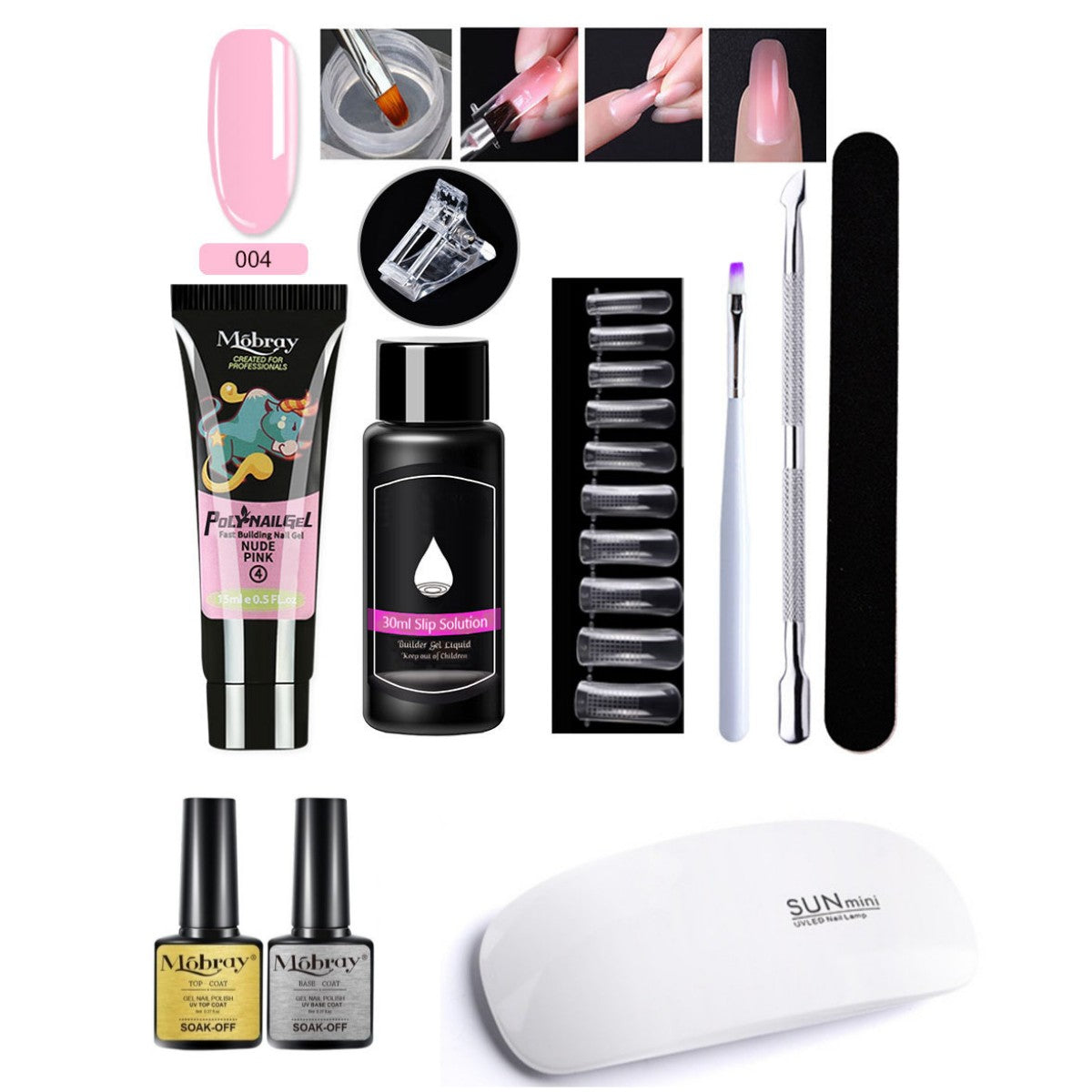 Nail Art Resin Extender Kit - 12 Colors