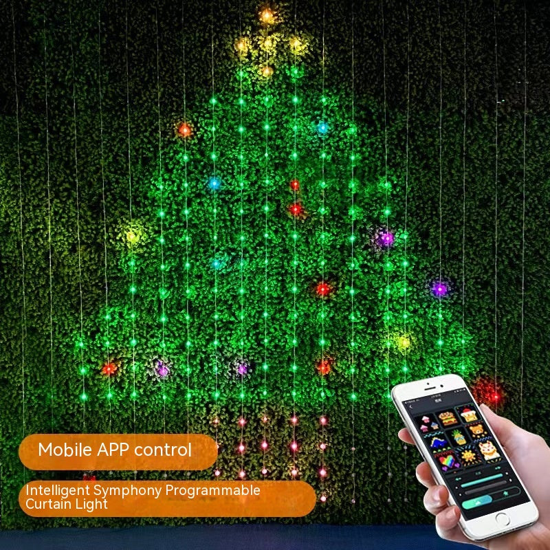 Christmas LED Rope Light Curtain Decoration Rubber Wire 1M-3M IP67