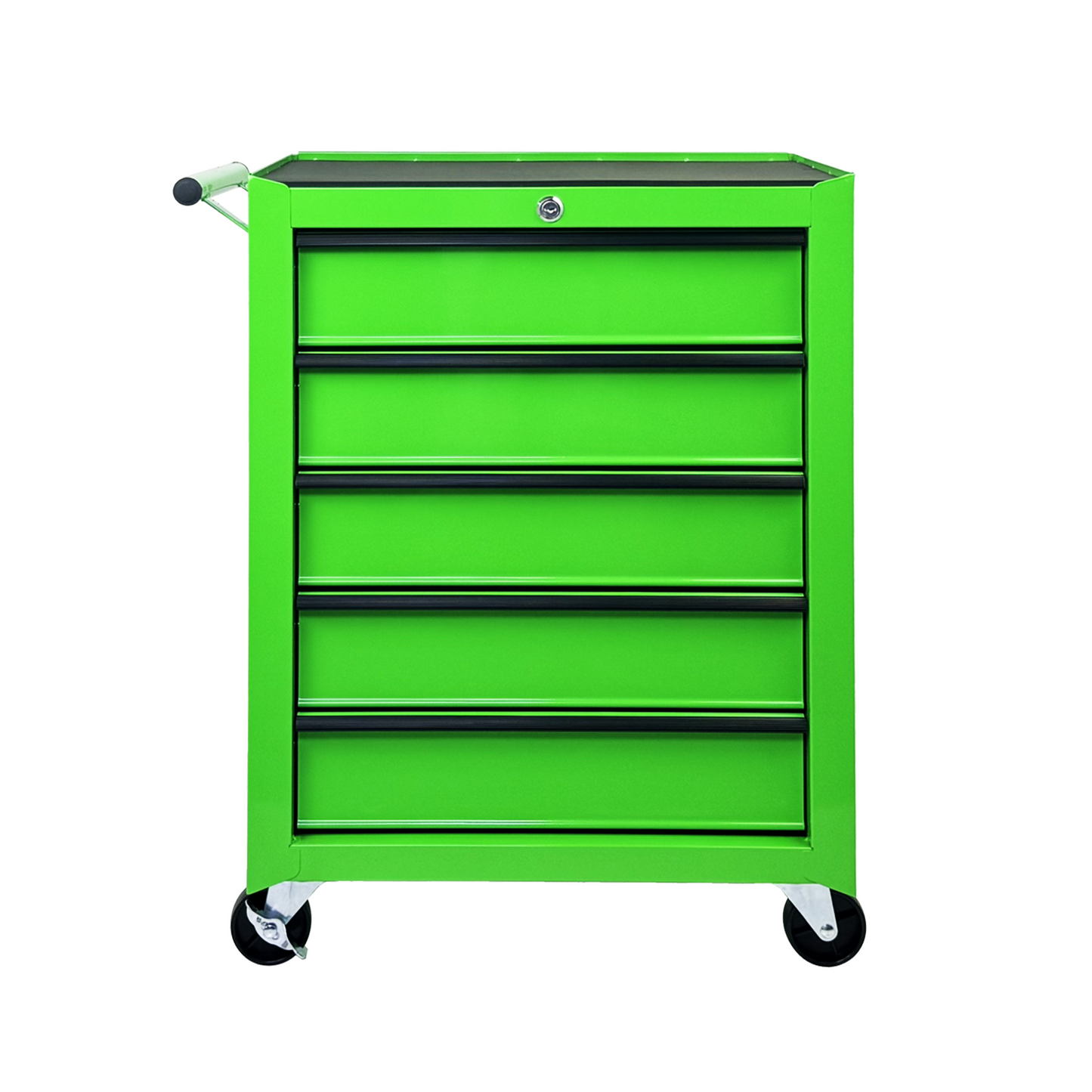 Excelo 5-Drawer Rolling Tool Chest - Steel Garage & Workshop Storage, Green
