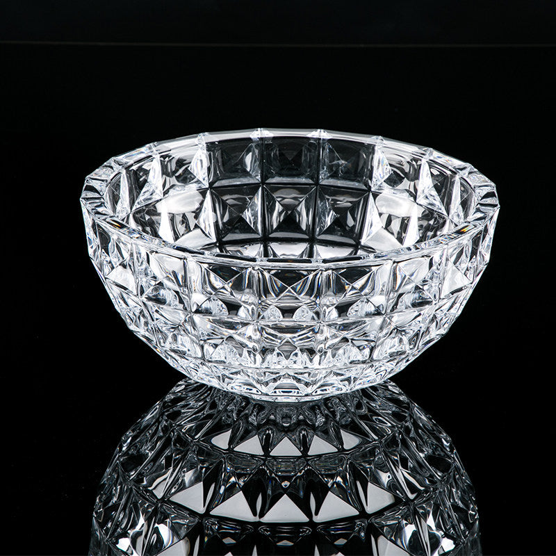 Large European-Style Crystal Glass Fruit Bowl - Thickened Luxury Kitchen Decor