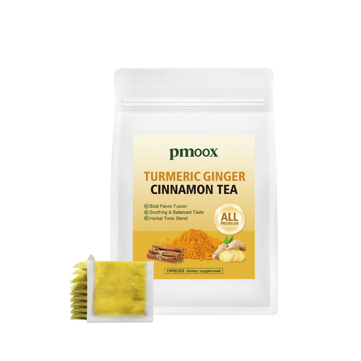 Turmeric Ginger Cinnamon Tea - 15 Pieces