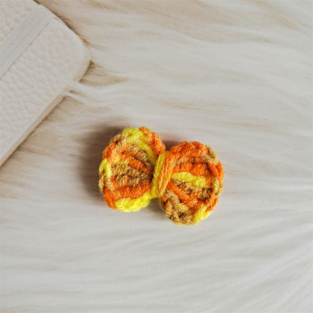 Wool Hair Bow Hairpin Handmade Hair Accessory for Women and Kids