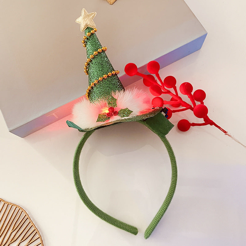 Christmas Light Headband for Women – Snowflake & Holiday Styles