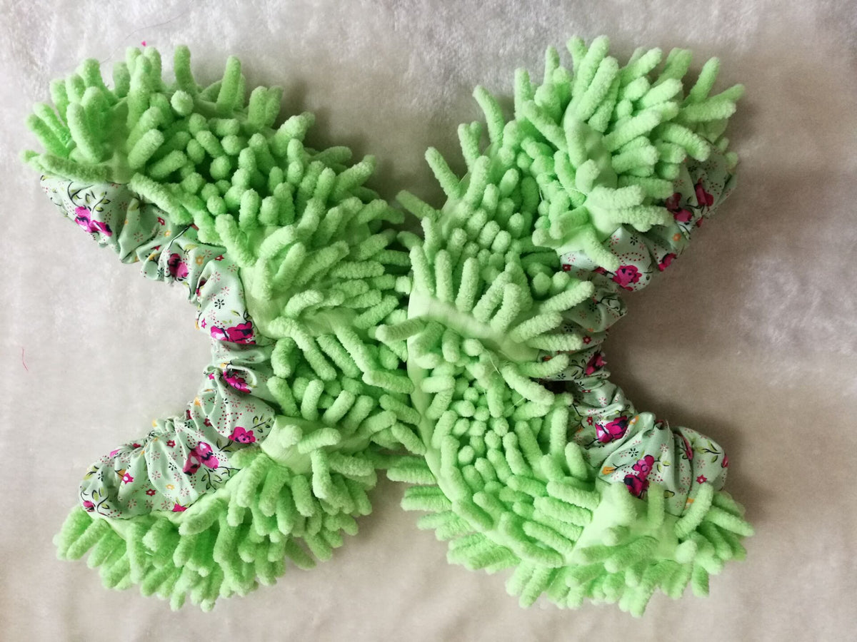 Removable Washable Chenille Slipper Covers - Unisex Floor Protection Socks