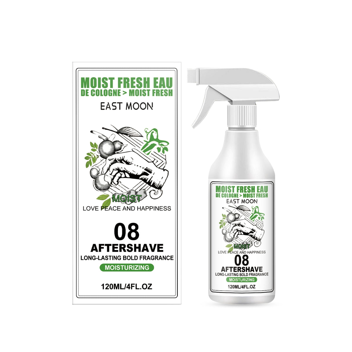 Men's Long-Lasting Cologne - 120ml Fragrance with Natural Extracts
