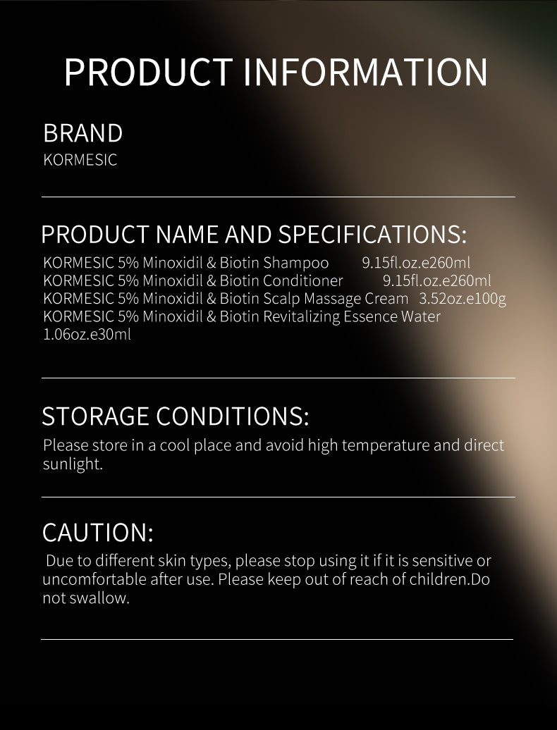 5% Minoxidil & Biotin Hair Activating Essence Water 30ml