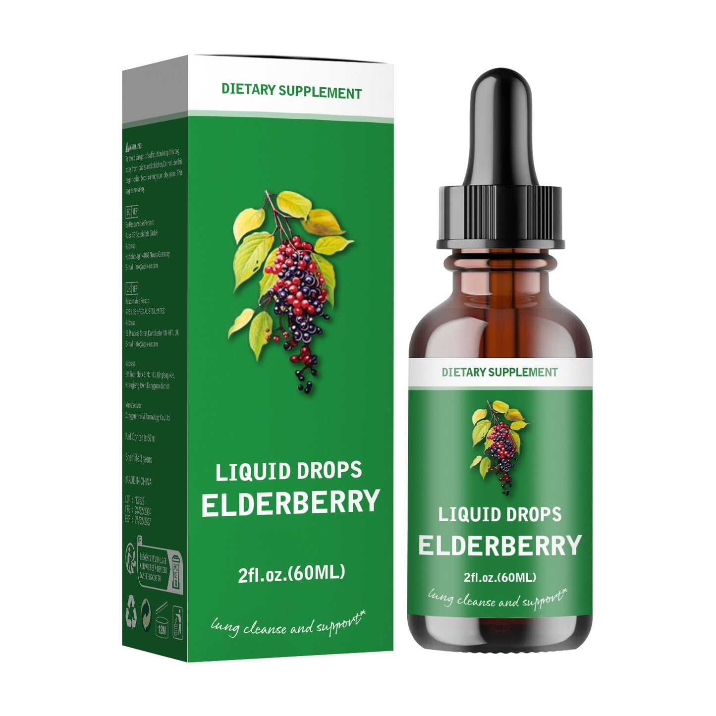 Amino Acid Microelement Dietary Drops Supplement - 60ml, Human Body Support