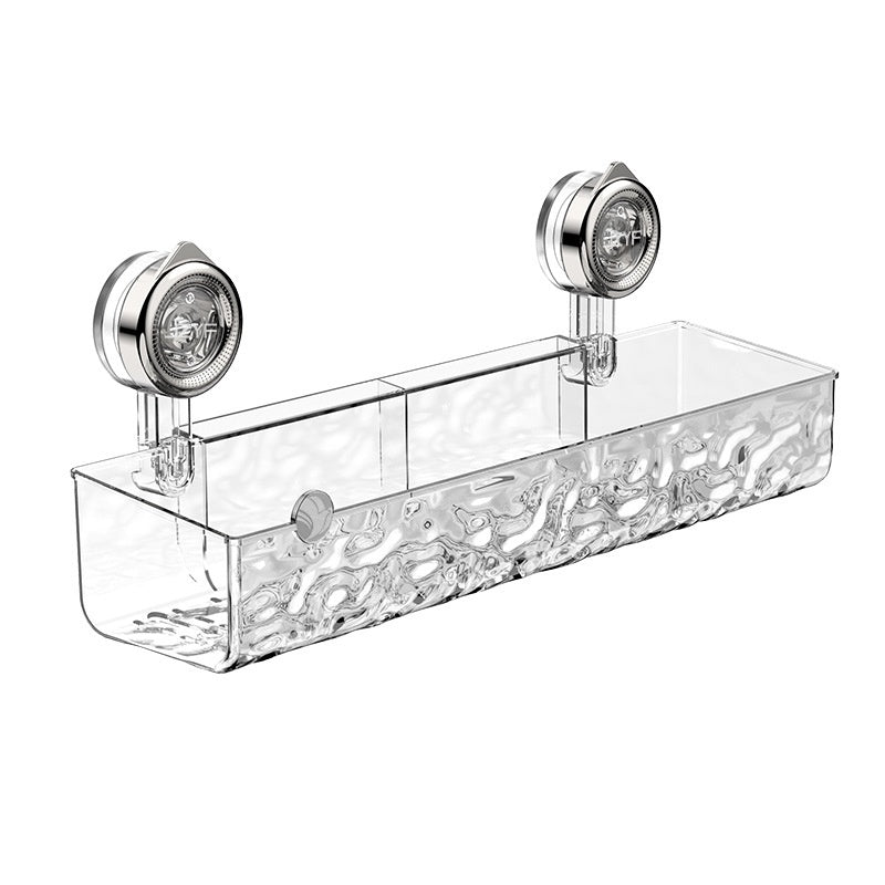 Bathroom Suction Cup Triangle Storage Rack Punch-Free Wall Organizer
