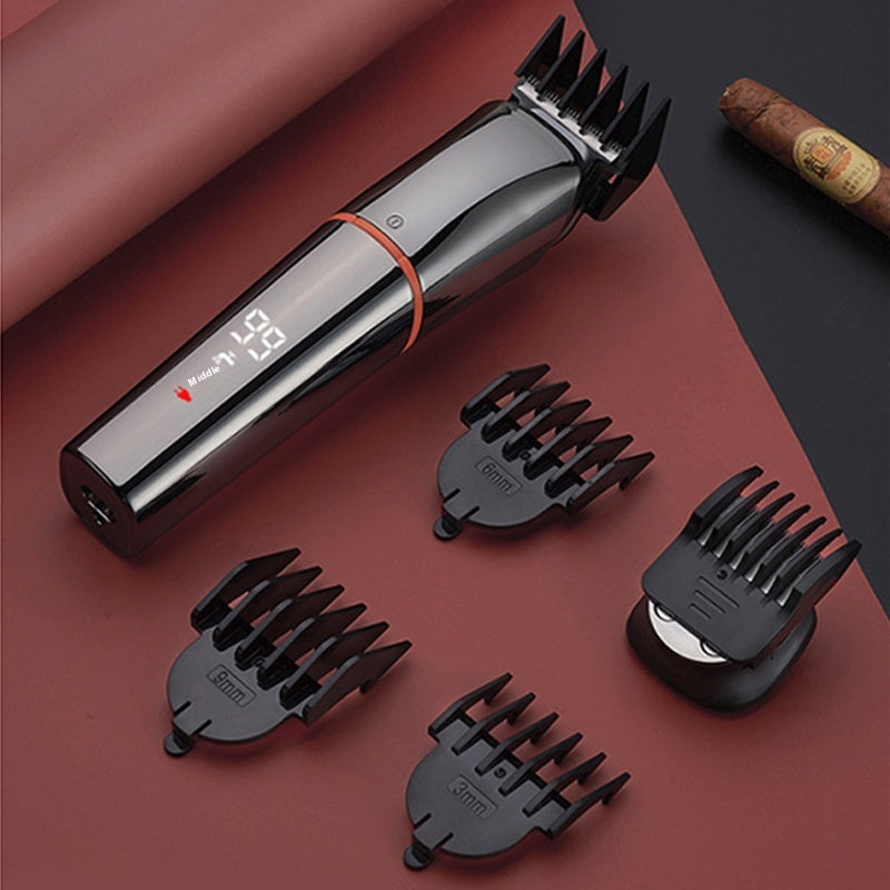 Electric Hair Clipper & Nose Hair Trimmer with Digital Display - Multifunctional Grooming Tool