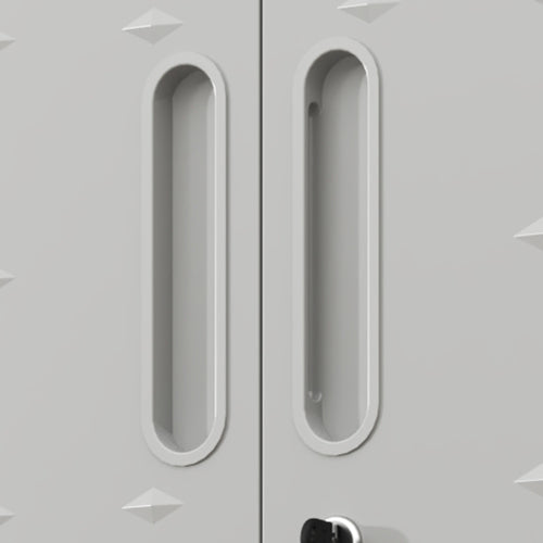 Wall-Mounted Metal Tool Storage Cabinet with Locking Doors and Shelf for Garage and Warehouse