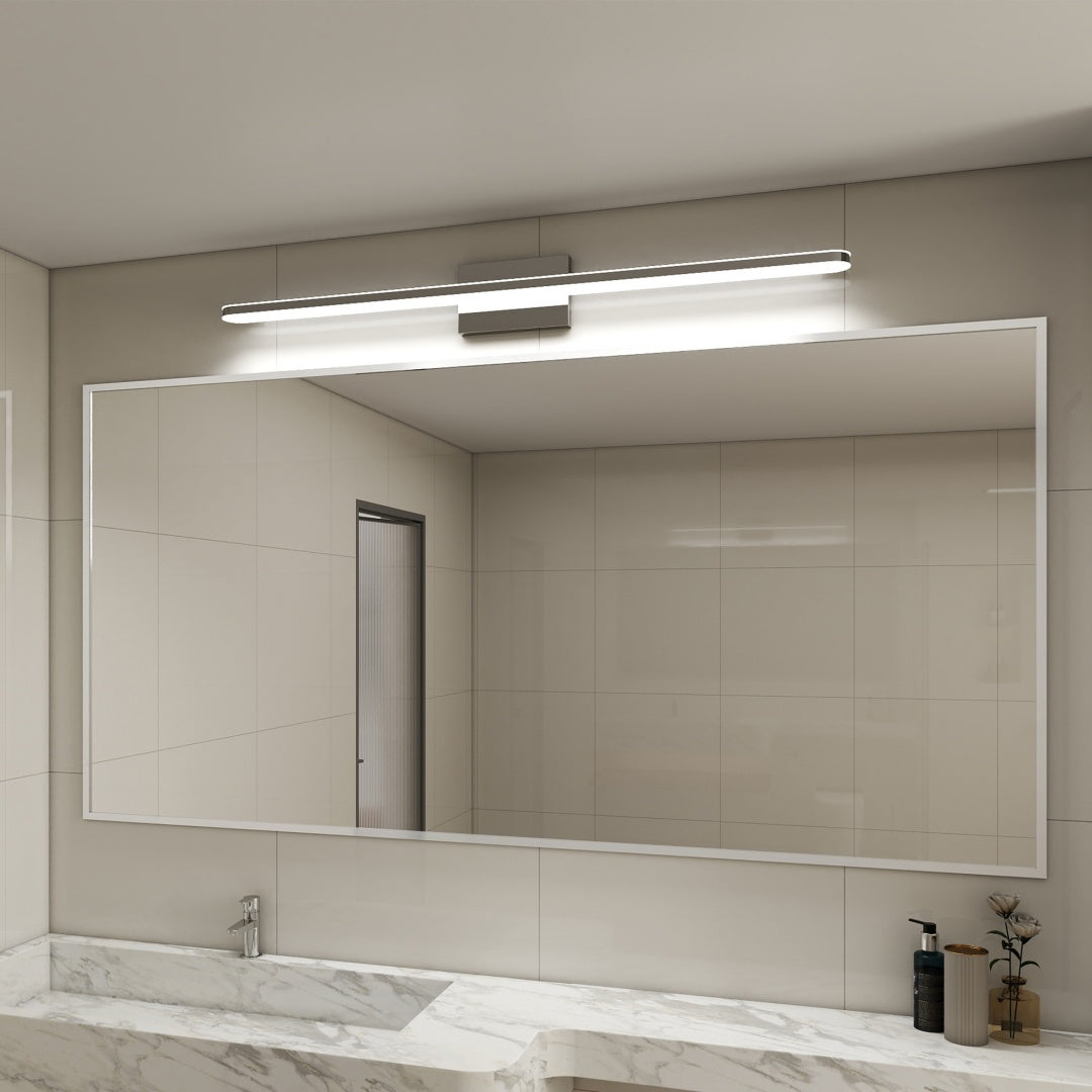 39-Inch Chrome LED Vanity Light Fixture - Dimmable Bathroom Lighting